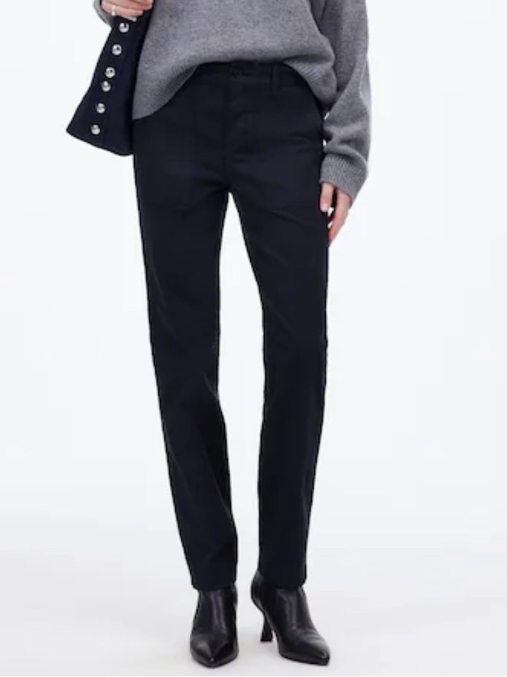NEW Madewell The Slim Straight Utility Pant in Garment Dye Deep Indigo Size 33